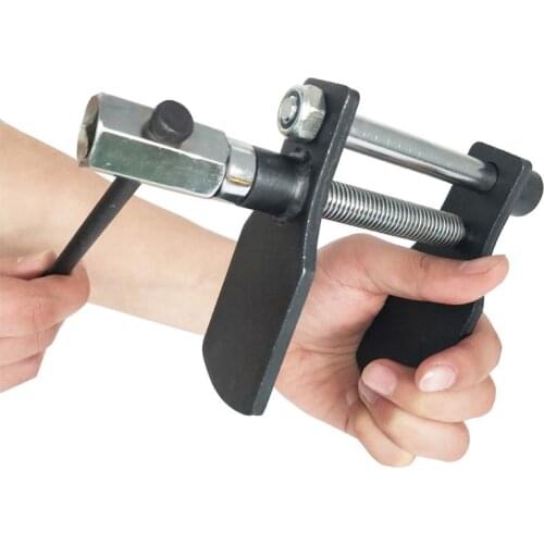 0-75mm Car Caliper Piston Compressor Installation Adjustable Blackened Steel Spreader Plates T-bar Disc Brake Pad Spreader Tool