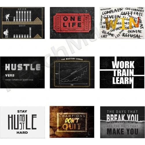 Modern inspirational art works inspirational quotes posters and prints canvas art painting pictures home office wall decoration