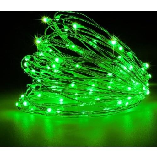 Dimmable 11m/21m Green LED Outdoor solar String Lights Fairy Holiday Christmas Party Garland Solar Garden Waterproof Lights