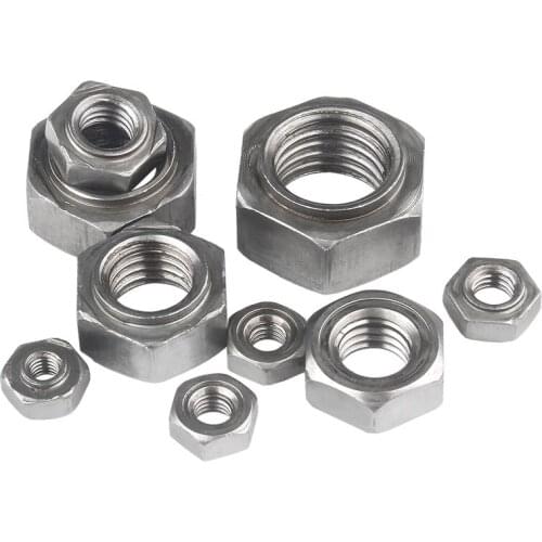 2/20pcs M4 M5 M6 M8 M10 M12 M14 M16 Carbon Steel Hexagon Hex Stud Spot Weld Nut No Solder Point Nut Metric Thread