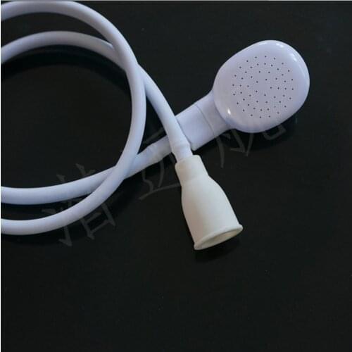 2pcs White Pet Dog Hair Cleaning Tools pet Shower Bath Sprayers Hose Connect With Head Filter Holes