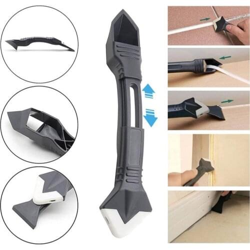 3/5 In 1 Silicone Scraper Sealant Remover Tool Set Caulking Finisher Smooth Scraper Removal Stainless Steel/Plastic Hand Tool