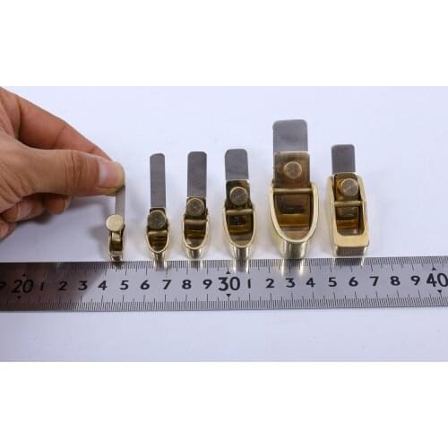 6 pcs Brass Plane tool luthier tools violin Viola Cello Special tools Convex bott