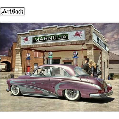 ARTBACK 5d diamond painting car pattern home decoration full square diamond mosaic kit diamond embroidery sticker