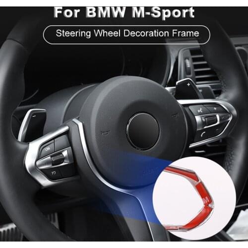 Car ABS Chrome Steering Wheel Decoration Frame Trim Accessories For BMW F20 F22 F21 F30 F32 F33 F36 F06 F12 F13 X5 F15 M-Sport