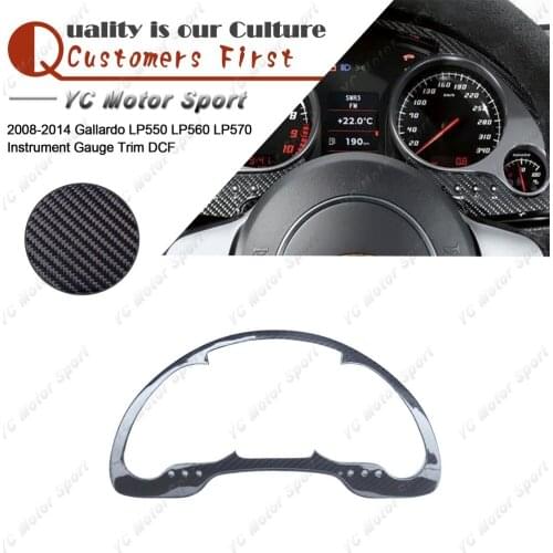 Car Accessories Dry Carbon Fiber Interior Trim Fit For 2008-2014 Gallardo LP550 LP560 LP570 Instrument Gauge Trim