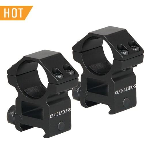 Canis Latrans Airsoft 25.4CM 6063 Aluminum Finish Coating Anodic Oxidation Double Row Width Scope Mount in Hunting OS24-0106B