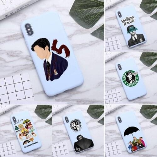 Number five the umbrella academy Phone Case for iPhone 12 mini 11 Pro Max X XR XS 8 7 6s Plus Candy purple Silicone Cases