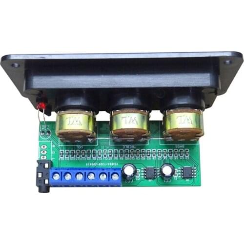 Digital Power Amplifier Audio Board 2X20W Class D Stereo Sound Amplifiers Treble Bass Adjustment Home Theater DIY