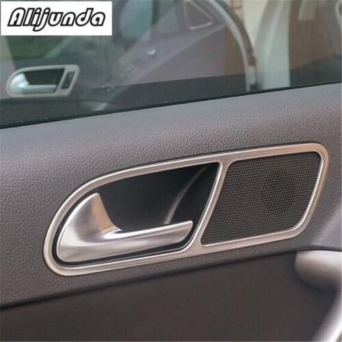 For 2010-2014 Volkswagen Tiguan interior door handle handle cover trim sticker jewelry stainless steel auto accessories 4 pcs