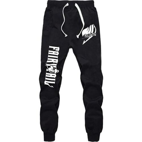Fairy Tail Anime Sweatpants Joggers Elastic Waist Pants Cosplay Costume Sport Jersey Trousers