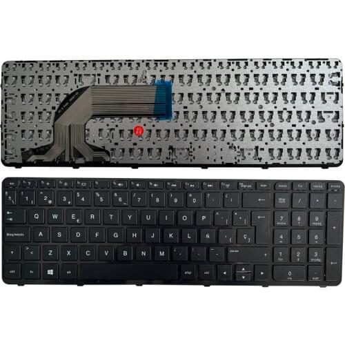 Spanish laptop Keyboard FOR HP pavilion 15-f000 15-g000 15-h000 15-r000 15-F 15-G 15-H PK1314D2A05 V140502AS1 with frame