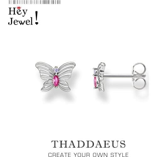 Petite Butterfly Stud Earrings,Europe Fashion Fine Jewerly in Magical Garden For Women Girls,2020 Gift In 925 Sterling Silver