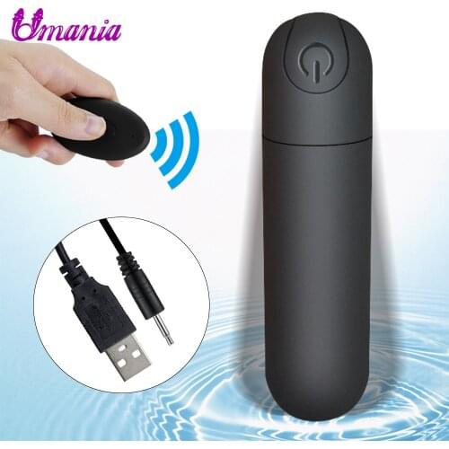 Powerful Mini Bullet Vibrator USB Vibrator Wireless Remote Control Clitoris Vagina Stimulator Vibrators for Woman