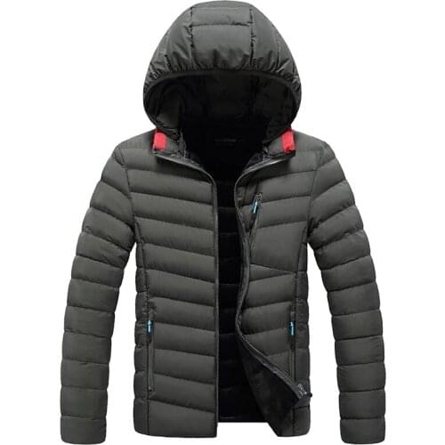 Hooded Cotton Jacket Mens Winter Short Jacket Men Winter Clothes Korean Version of The Trend of Handsome Down Padded Jacket Men