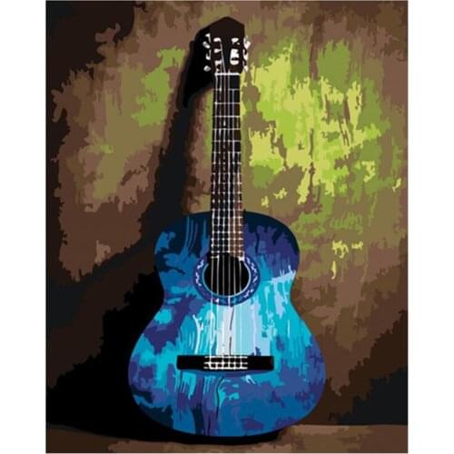 DIY 5D full diamond painting cross stitch guitar mosaic diamond embroidery sewing pattern rhinestone bag