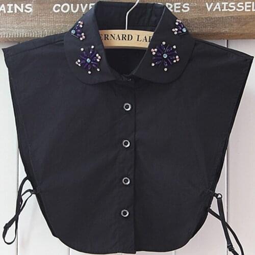 Newly Design Fashion Women Lace Vintage Fake Cotton fashion detachable false fake collar Vintage Detachable Clothes Accessories