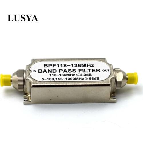 Lusya New SMA Bandpass Filter BPF 118-136MHz For Aeronautical Band A6-011