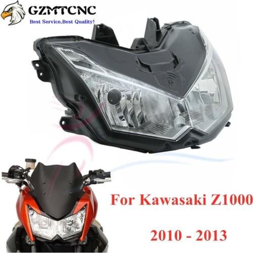Motorcycle 10-13 Z 1000 Front Headlight Head Lighting Lamp Assembly for Kawasaki Z1000 2010 2011 2012 2013 Headlamp