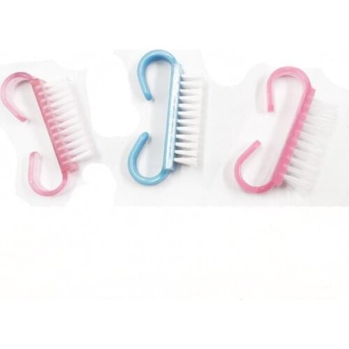 Professional Nail Cleaning Brush Small Horn Brush Plastic Dust Brush Tools