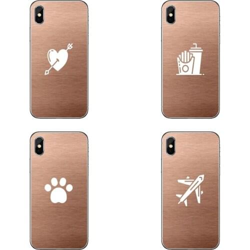 Rose gold intagram pattern Transparent Phone Case For iPhone 12 11 Pro Max Mini XS Max XR X 8 7 Plus 6 6S Plus 5 5S SE 2020