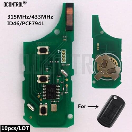 QCONTROL Car Remote Key Electronic Card Circuit Board for RANGE ROVER Sport Land Rover Discovery 3 Flip Folding 315MHz 433MHz