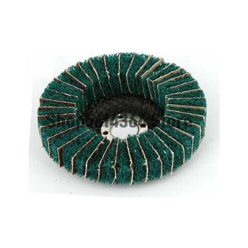 4" Outside Diameter Nylon Flap Polishing Grind Wheel Green