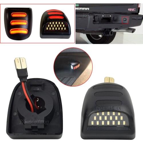 LED 12V Number License Plate Light Car Accessorie For Chevrolet Silverado Avalanche Tahoe GMC Sierra Yukon Cadillac Escalade