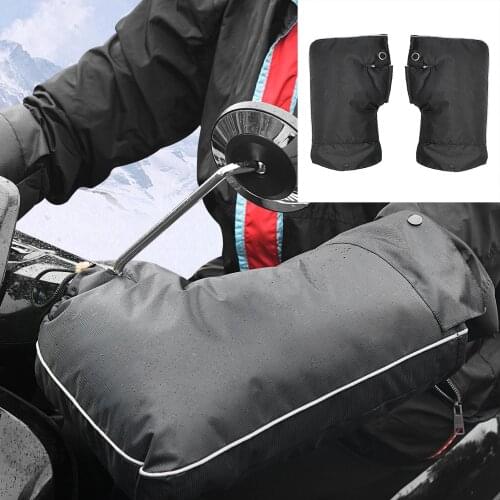 Warm Gloves Winter Thermal Motorcycle Waterproof Gloves Night Reflective Hand Cover Muff Motorcycle Accessories 2020