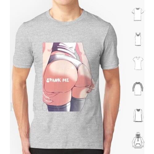 Spank Me-Booty Anime Hot T Shirt Men Cotton Daddy Spank Me Spanking Spanked Saying Eat Text Booty Anime Butt Butts