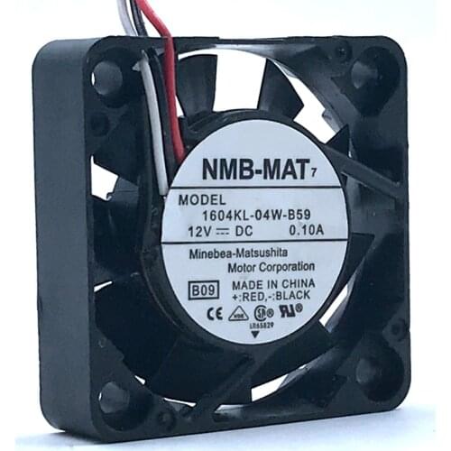 New For NMB 1604KL-04W-B59 12V 0.1A server cooling fan 4010 40x40x10mm 4cm 7000RPM