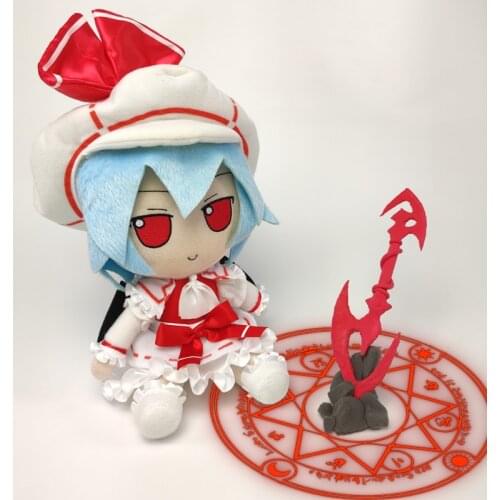 Japan Anime TouHou Project Remilia Scarlet Fumo Fumo Cosplay Cute Doll Plush Stuffed Throw Pillow Sitting Toy Boy Girl Xmas Gift