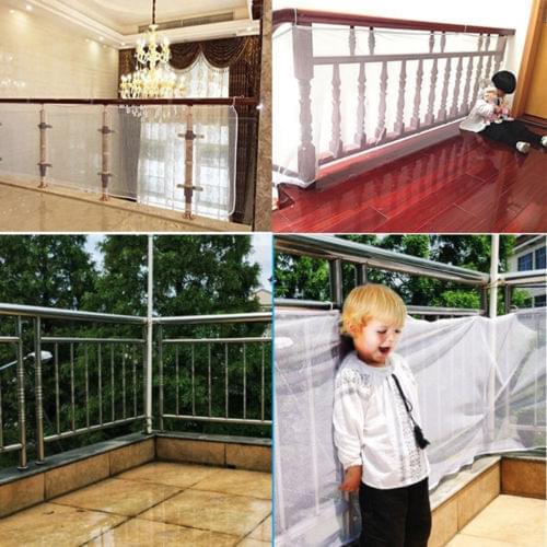 Practical Stair Safety Net Home Protective Grid Mesh Children Secure Guard 3M/2M Stair Railing Fence Net