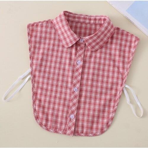 Women Sweater Leopard Nep Kraagje Half Shirt Collar Women Detachable False Collar Shirt Fake Collar Colourful Diamonds Faux Col