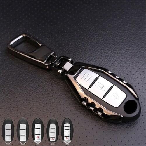 1Pc Zinc Alloy Car Key Fob Case Cover For Nissan Titan Rogue GTR Sentra Infiniti