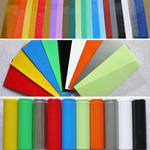 18650 Lithium Battery Wraps PVC Heat Shrink Tube Heat shrink Sleeving For Single Battery Flame Retardant Battery Film