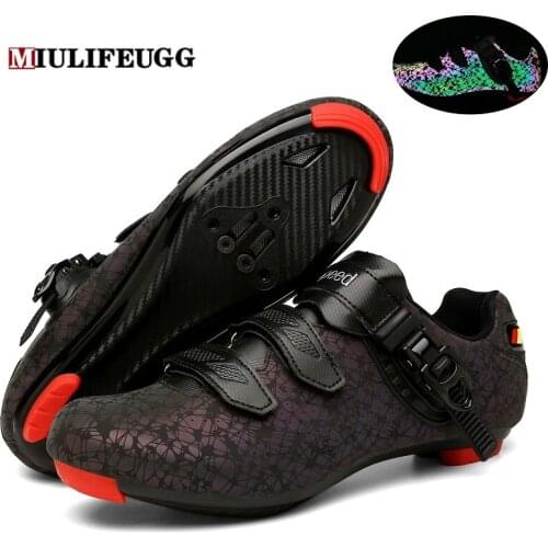 MIULIFEUGG 2021 Speed Cycling MTB Flat Road Shoes Men Outdoor Sports Mountain Bike Sneakers Racing Women Bicycle Shoe Spd Cleat