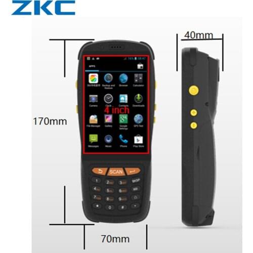 2D handheld android POS terminal touch screen PDF417 barcode reader scanner with wifi bluetooth delivery warehouse