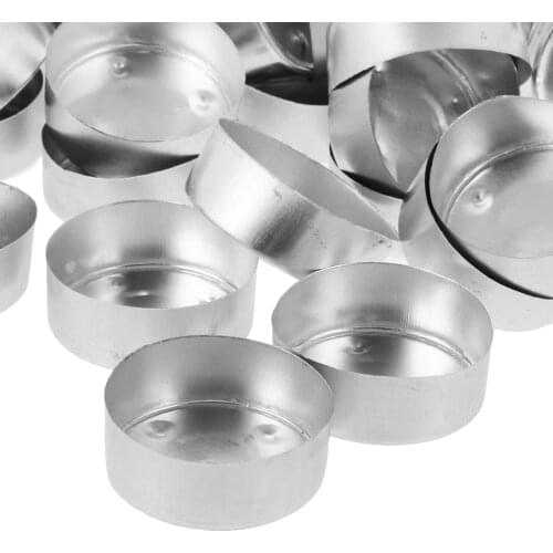 300x Aluminium Tea Light Empty Case Containers & Candle Wicks Candles Making