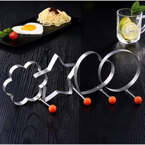 304 Stainless Steel Fried Egg Pancake Omelette Shaper Mold Frying Egg Mould Nonstick Cooking Tool Kitchen Accessorie Gadget Ring