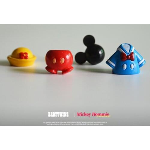 48PCS 1-2cm Disney Mickey Mouse chimeny Donald Duck DIY accessories clothes pants hat