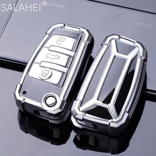 Cool TPU Car Key Case Cover For Audi A1 A3 A4 A5 Q7 A6 C5 C6 Car Holder Shell Remote Cover Car-Styling Keychain Auto Accessories