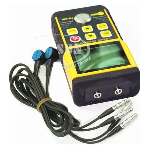1mm-225mm Dual 2.5P 5P Probe Sensor Digital Ultrasonic Wall Thickness Gauge Tester Meter For Metal Steel Iron Copper Glass TM130