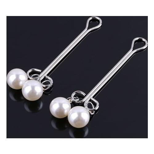 1 Pc Female Sex Toy Steel Labia Clamps Brease Nipple Clitoris Ear Clips Erotic