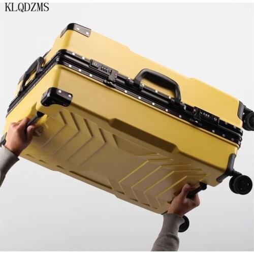 KLQDZMS 20’’24’’26’’29 Inch PC Carry On Spinner Wheels LuggageTravel Business ABS Trolley Innovative Suitcase Bag