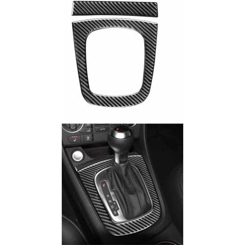 Carbon Fiber Center Console Gear Shift Panel Trim Sticker For Audi Q3 13-18 14