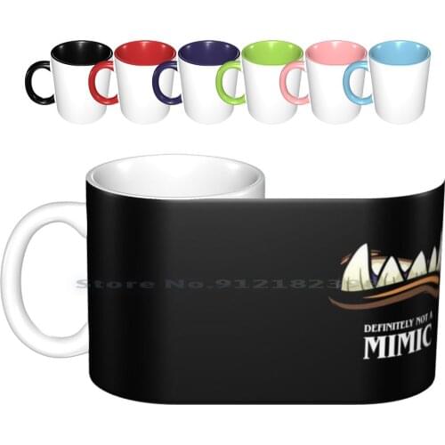 Definitely Not A Mimic Tabletop Rpg Gaming Ceramic Mugs Coffee Cups Milk Tea Mug And Dnd D And D Dnd D D Pathfinder Master Dm
