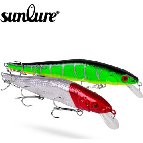 Sunlure 1PCS Floating Minnow 14cm-23g Topwater Fishing Lure Artificial Hard Bait Surface Wobblers Bass Swimbait Fishing Tackle