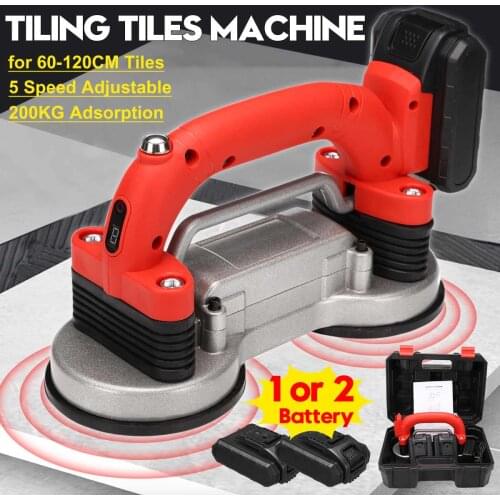 60-120mm 200KG 5 Speeds Tiling Tiles Machine Tiles Vibrator Adjustable Automatic Floor Vibrator Leveling Tool With Battery
