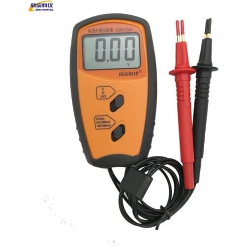 Battery Resistance Voltmeter Internal Impedance Meter LCD Rechargeable Battery Impedance internal resistance Tester SM8124A
